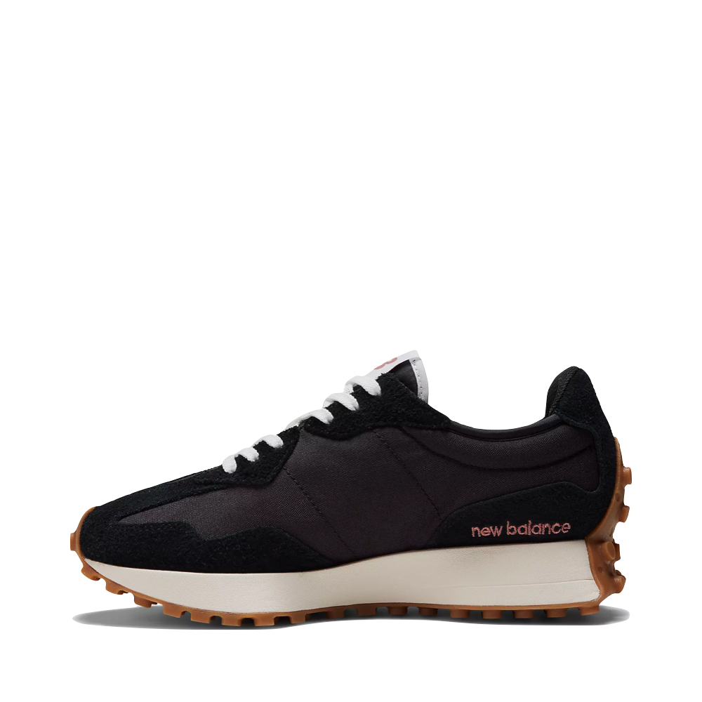 Side (left) view of New Balance 327 Lifestyle Sneaker for women.
