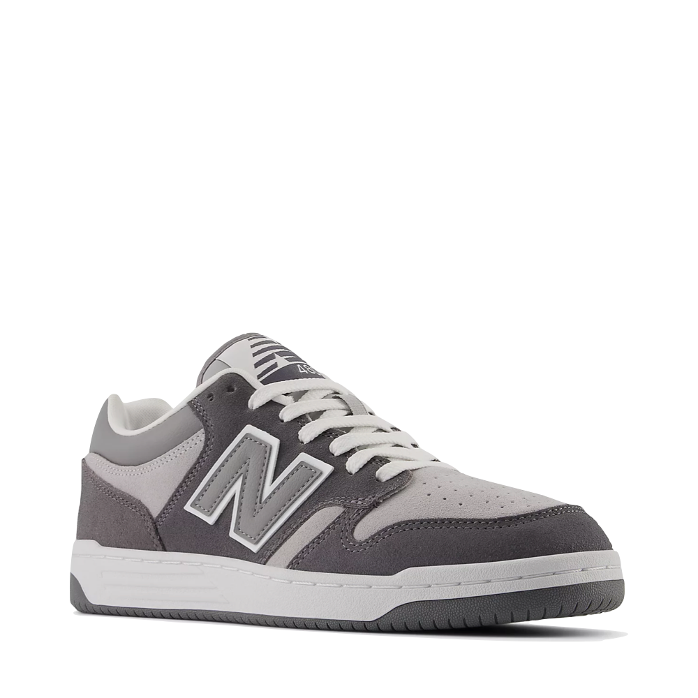 Mudguard and Toe view of New Balance 480 Sneaker for women.