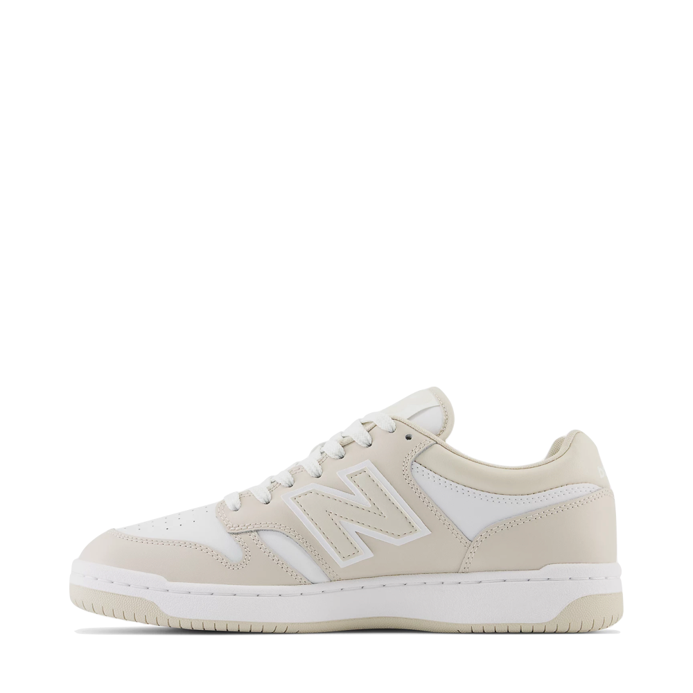 Side (left) view of New Balance 480 Sneaker for women.