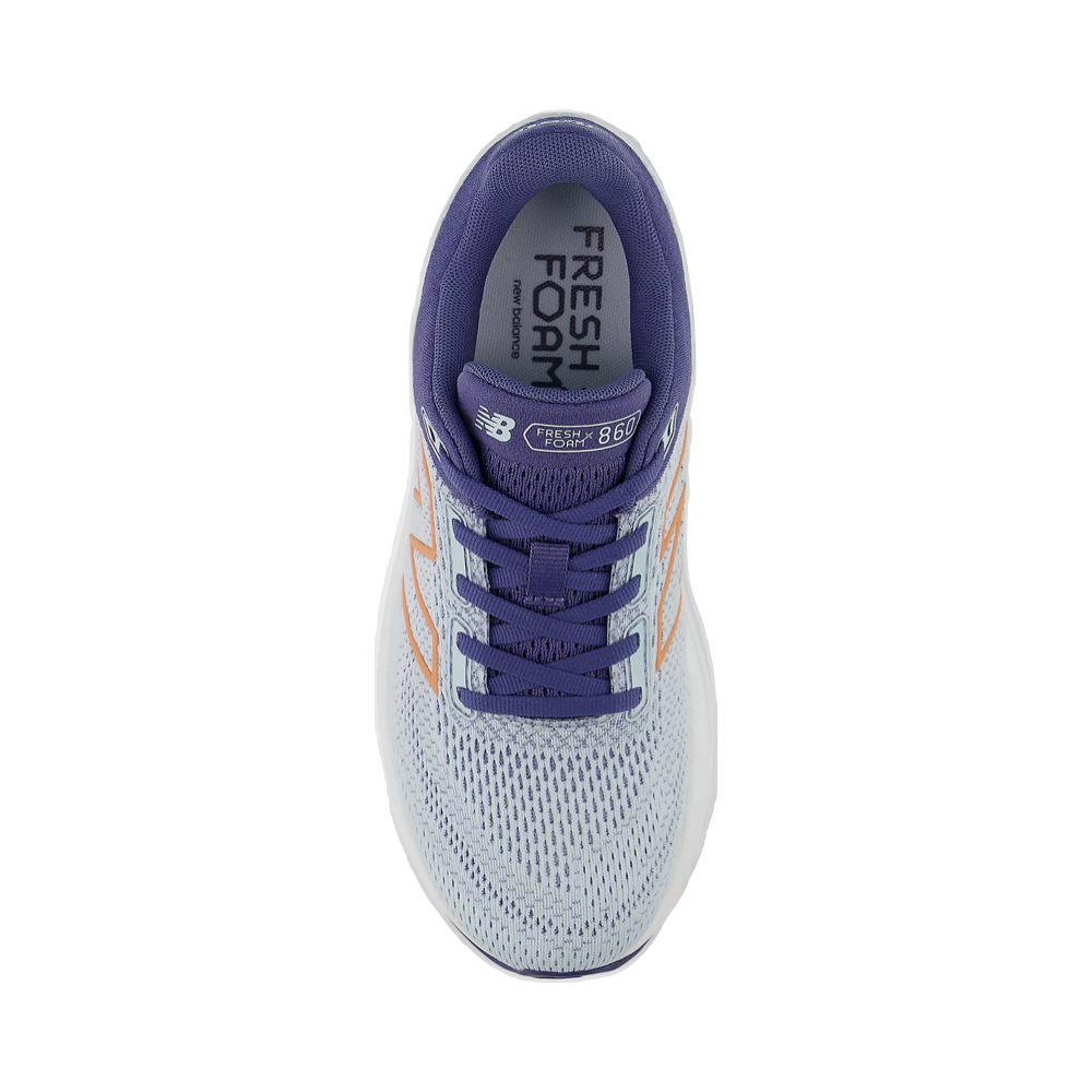 Top-down view of New Balance Fresh Foam X 860v14 Sneaker for women.