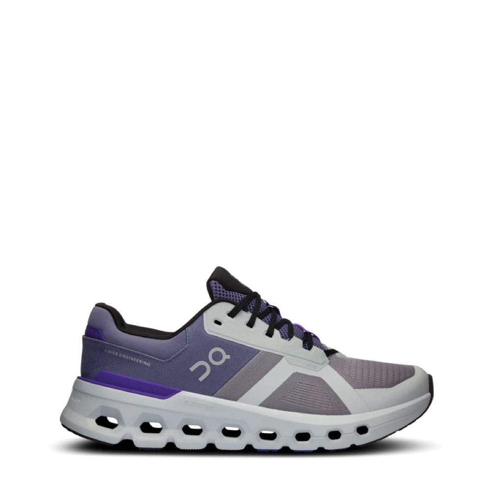 On Men's Cloudrunner Sneaker in Fossil/Indigo - Main Image