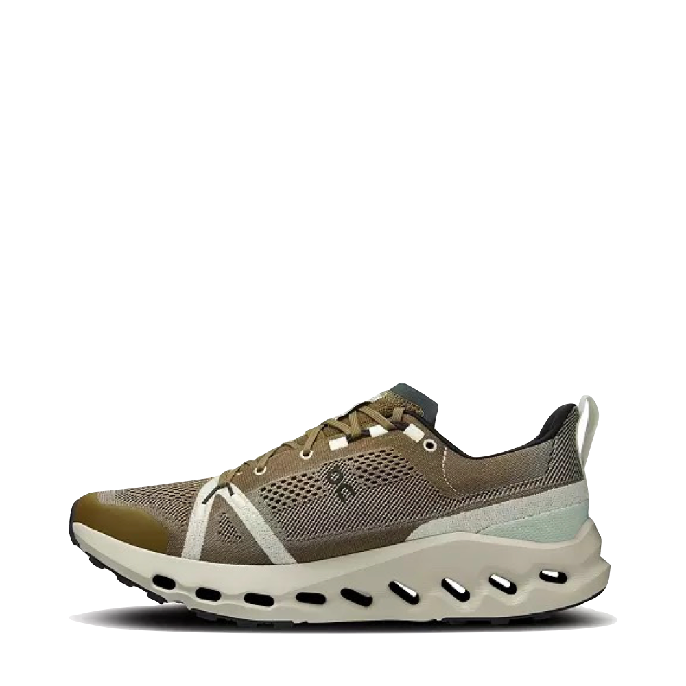 Side (left) view of On Cloudsurfer Trail Sneaker for men.