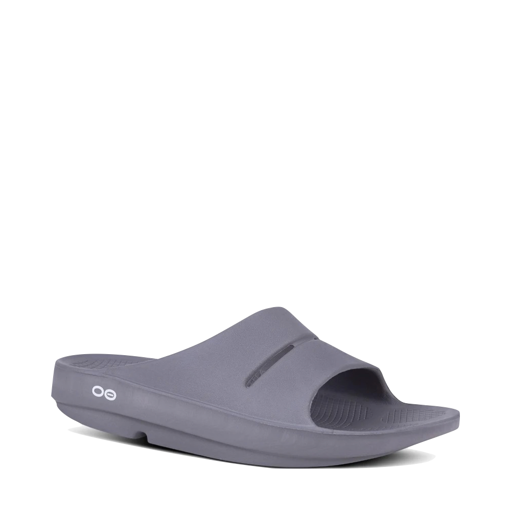 OOfos OOahh Slide Sandal in Slate