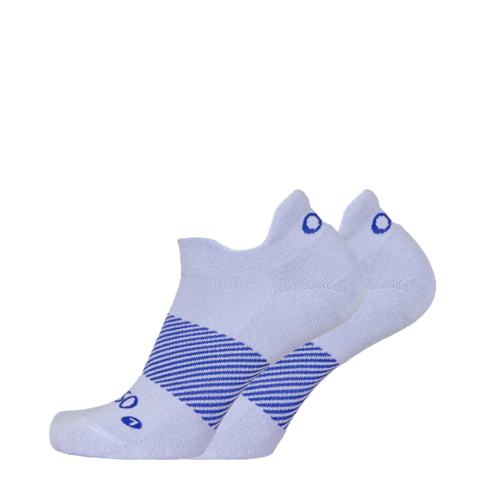 Side (left) view of OS1st Wicked Comfort No Show Socks.