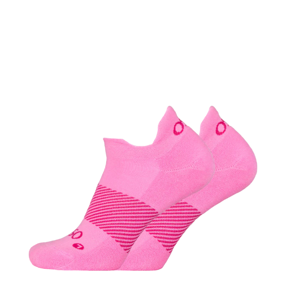 Side (left) view of OS1st Wicked Comfort No Show Socks.