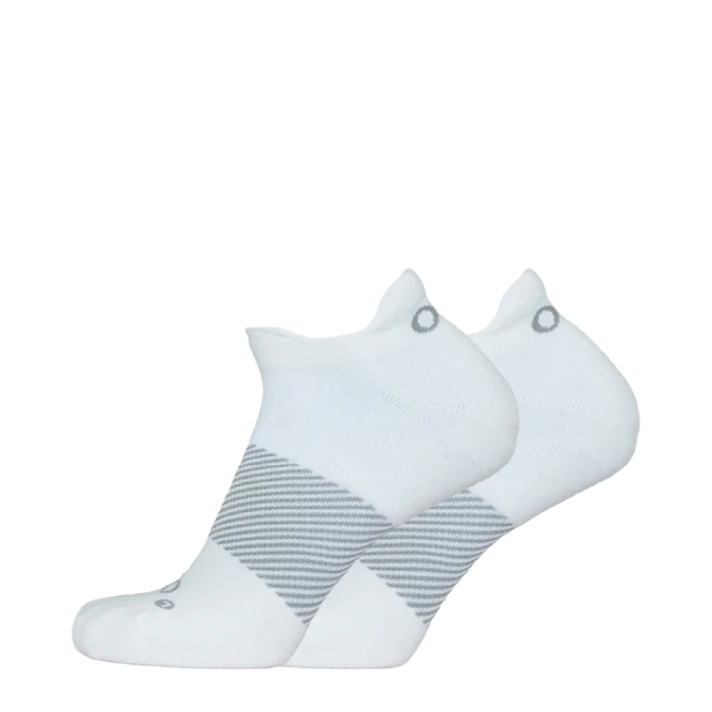 Side (left) view of OS1st Wicked Comfort No Show Socks.