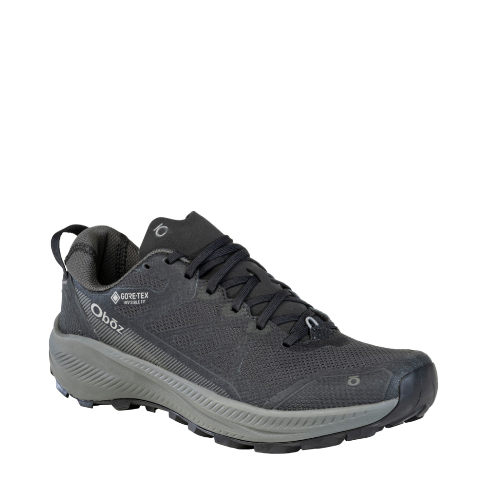 Mudguard and Toe view of Oboz Katabatic LT Low GTX Waterproof Hiker for men.