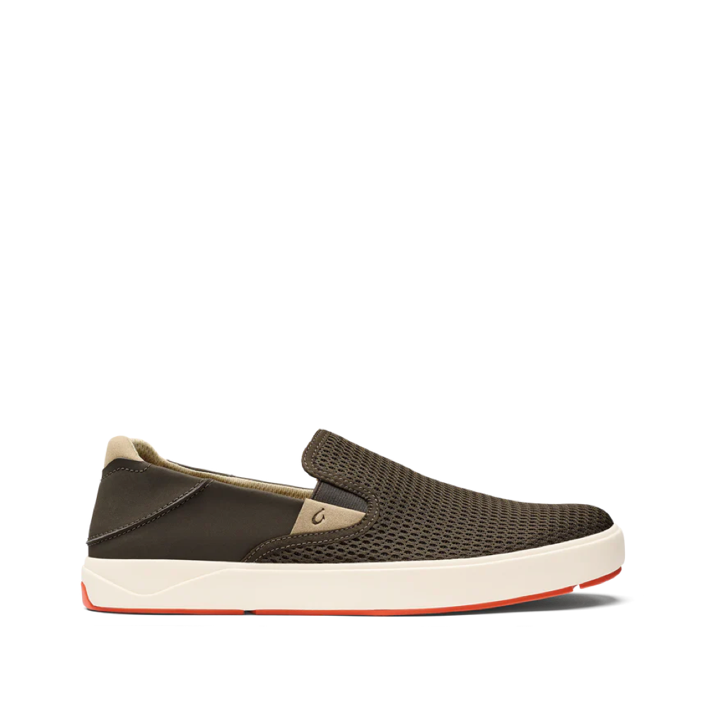 Side (right) view of OluKai Lae'ahi Mesh Slip On for men.