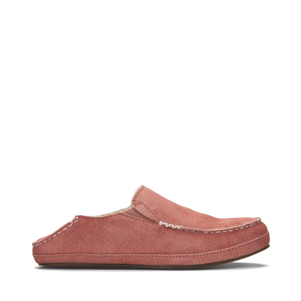 OluKai Women's Nohea Shearling Lined Slipper in Castlerock Mauve