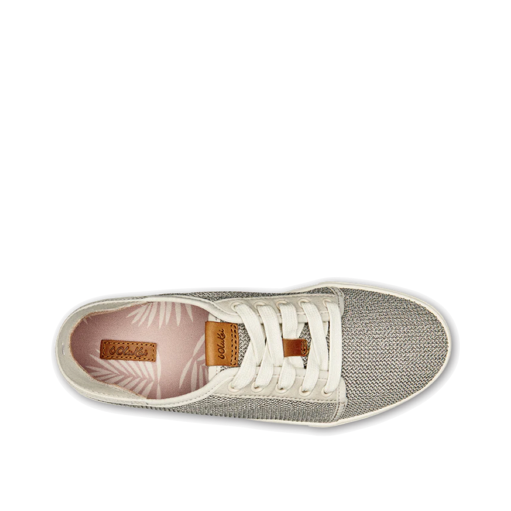 Top-down view of OluKai Pehuea Li Mesh Lace Sneaker for women.