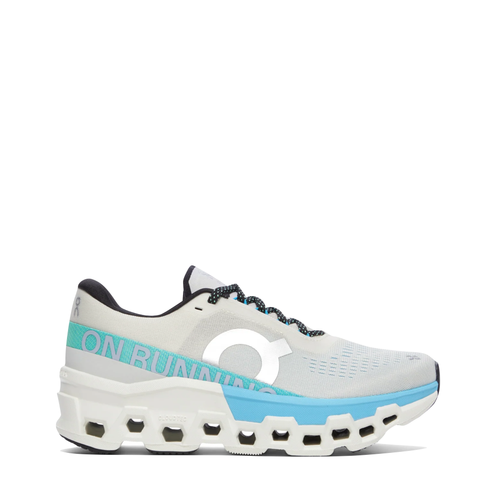 On Women's Cloudmonster 2 Sneaker in Cream/Horizon Blue – V&A On Women's Cloudmonster 2 Sneaker in Cream/Horizon Blue – V&A