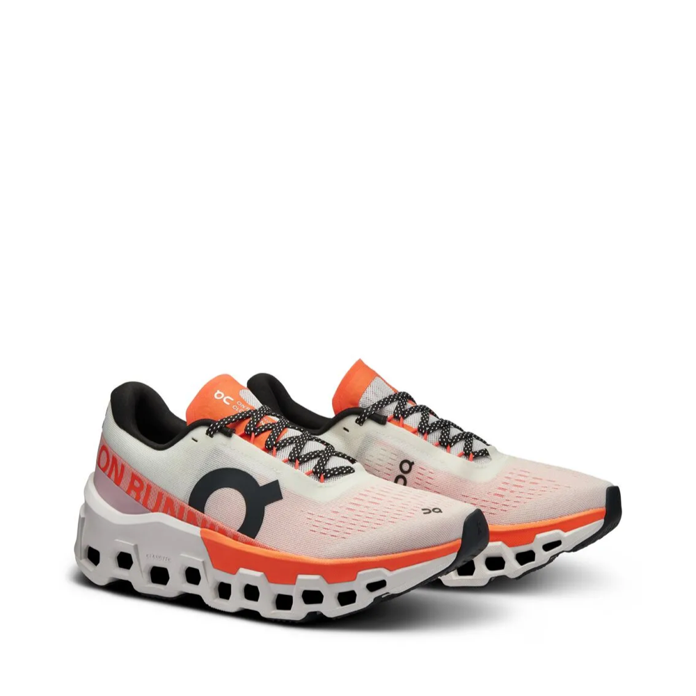 Mudguard and Toe view of On Cloudmonster 2 for women.