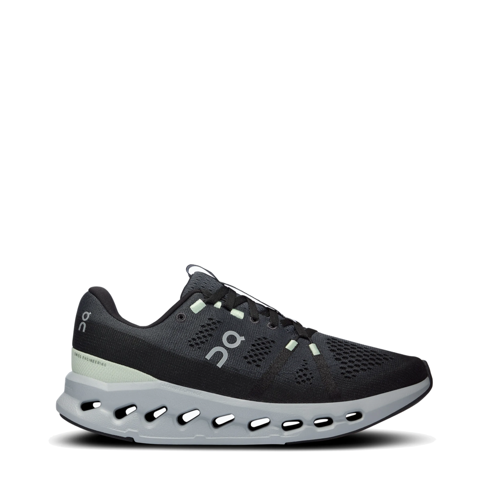 Side (right) view of On Cloudsurfer Running Sneaker for women.