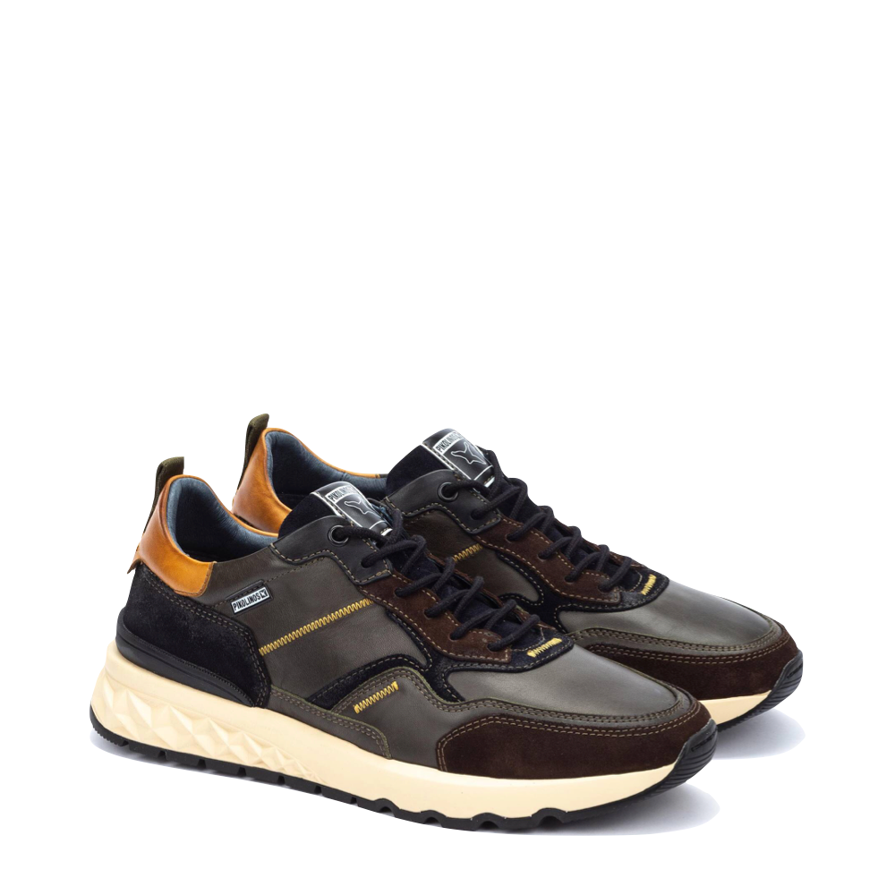 Mudguard and Toe view of Pikolinos Aranda Leather Lace Sneaker for men.