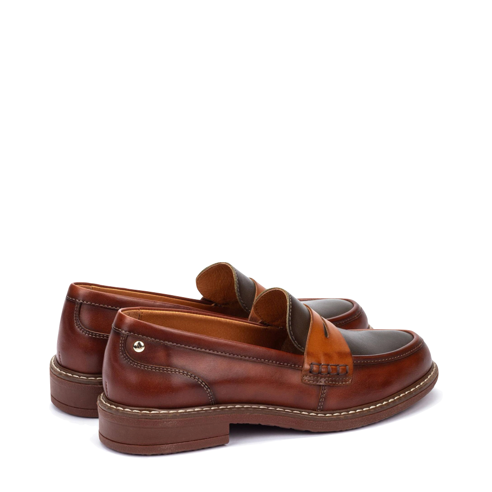 Heel view of Pikolinos Aldaya Loafer for women.