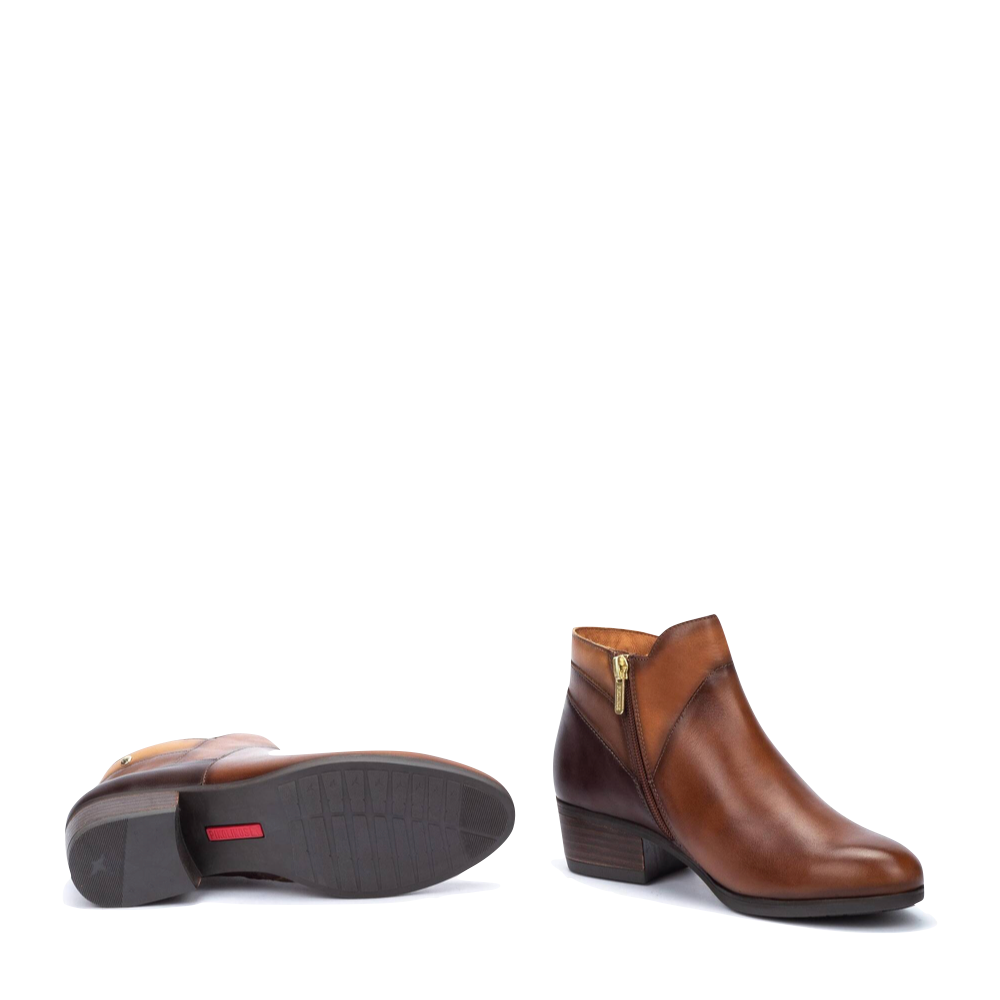 Bottom and side view of Pikolino Daroca Leather Pull On Boot for women.