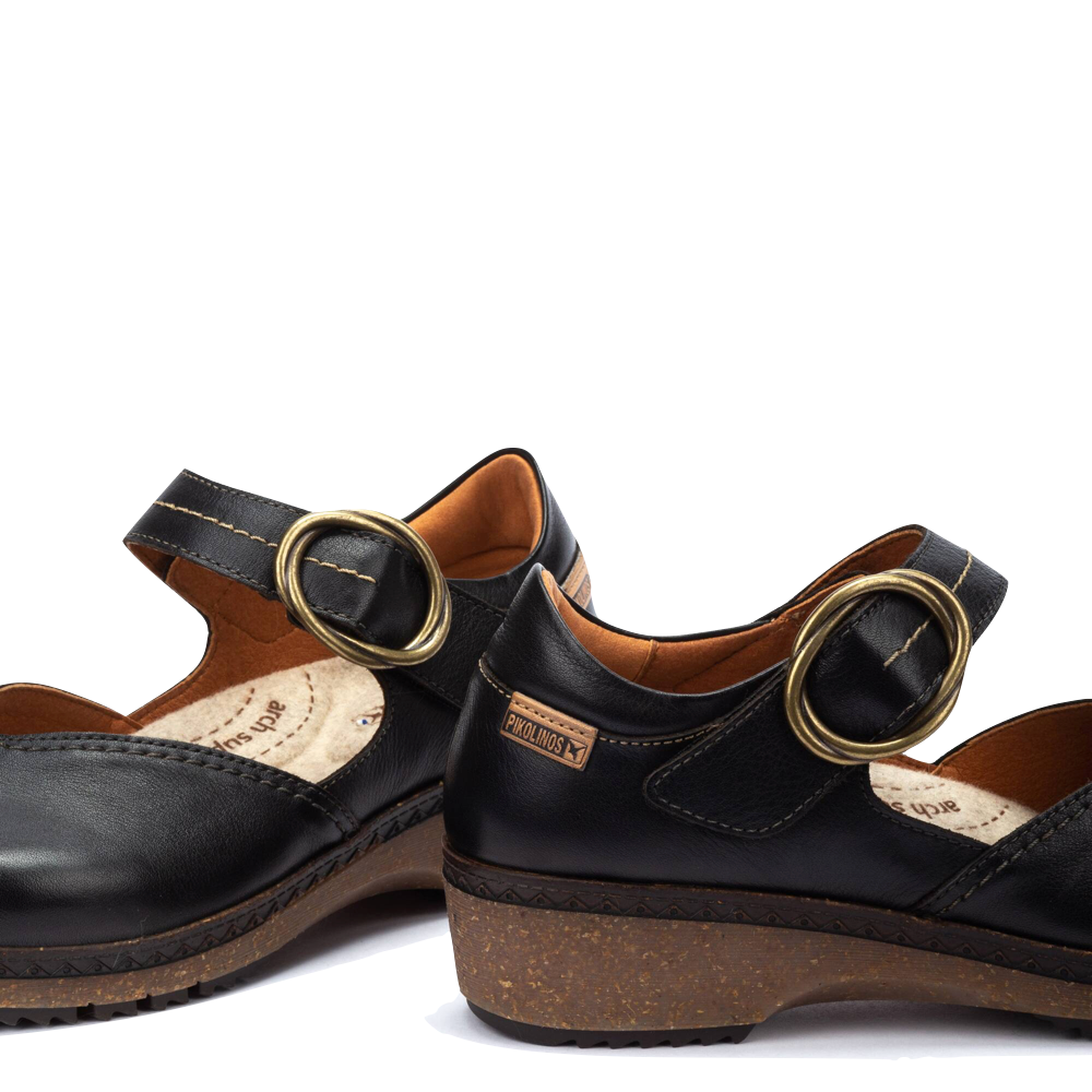 Close-up view of Pikolins Granada Leather Mary Jane for women.