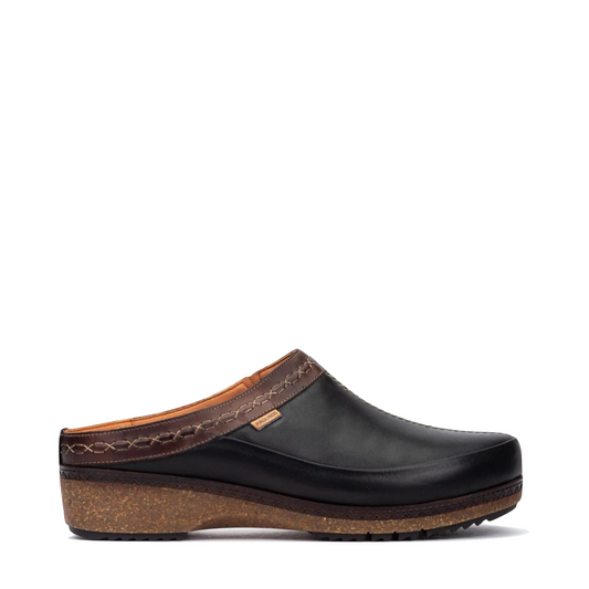 Side (right) view of Pikolinos Granada Open Back Clog for women.