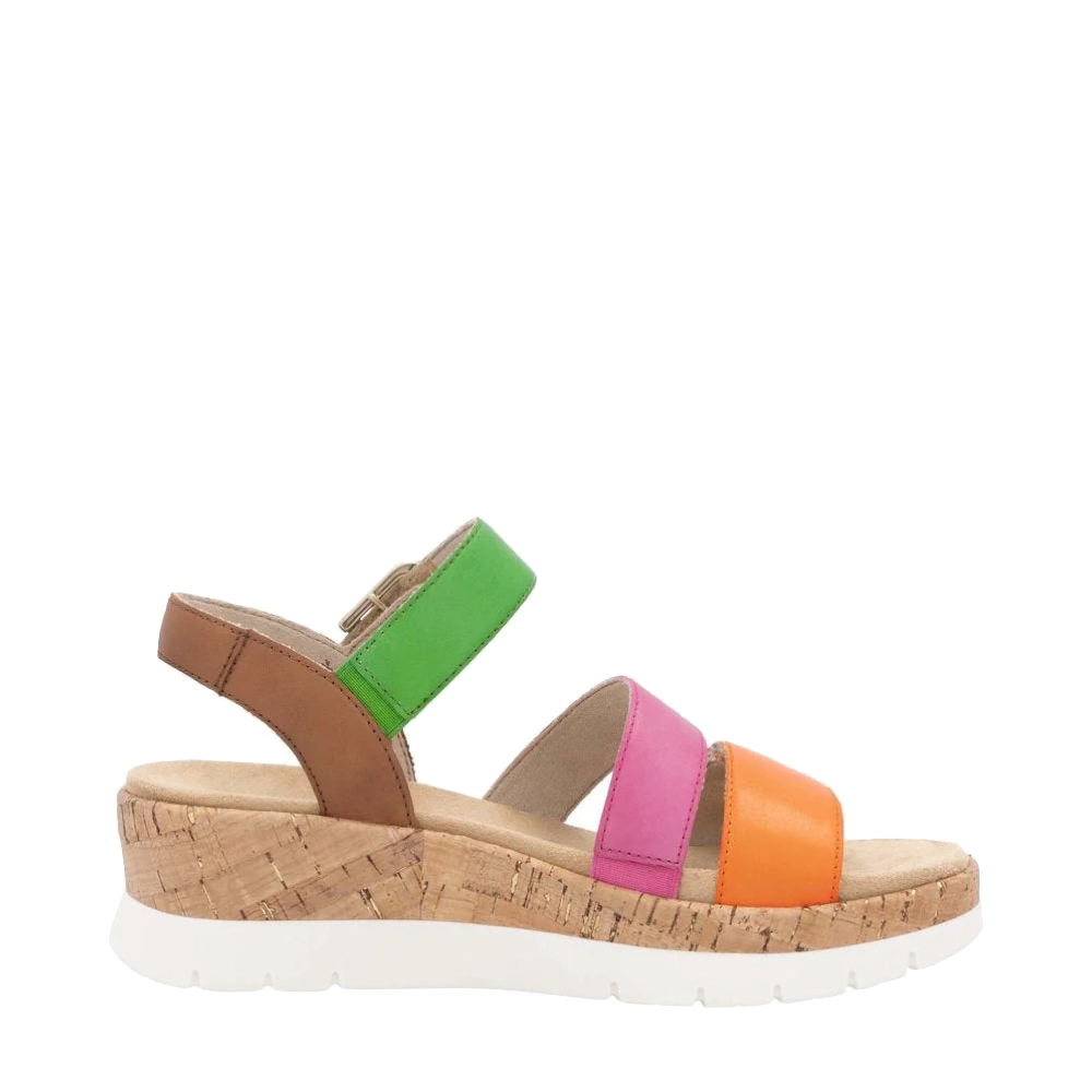 Side (right) view of Remonte Gizela 50 Wedge Sandal for women.