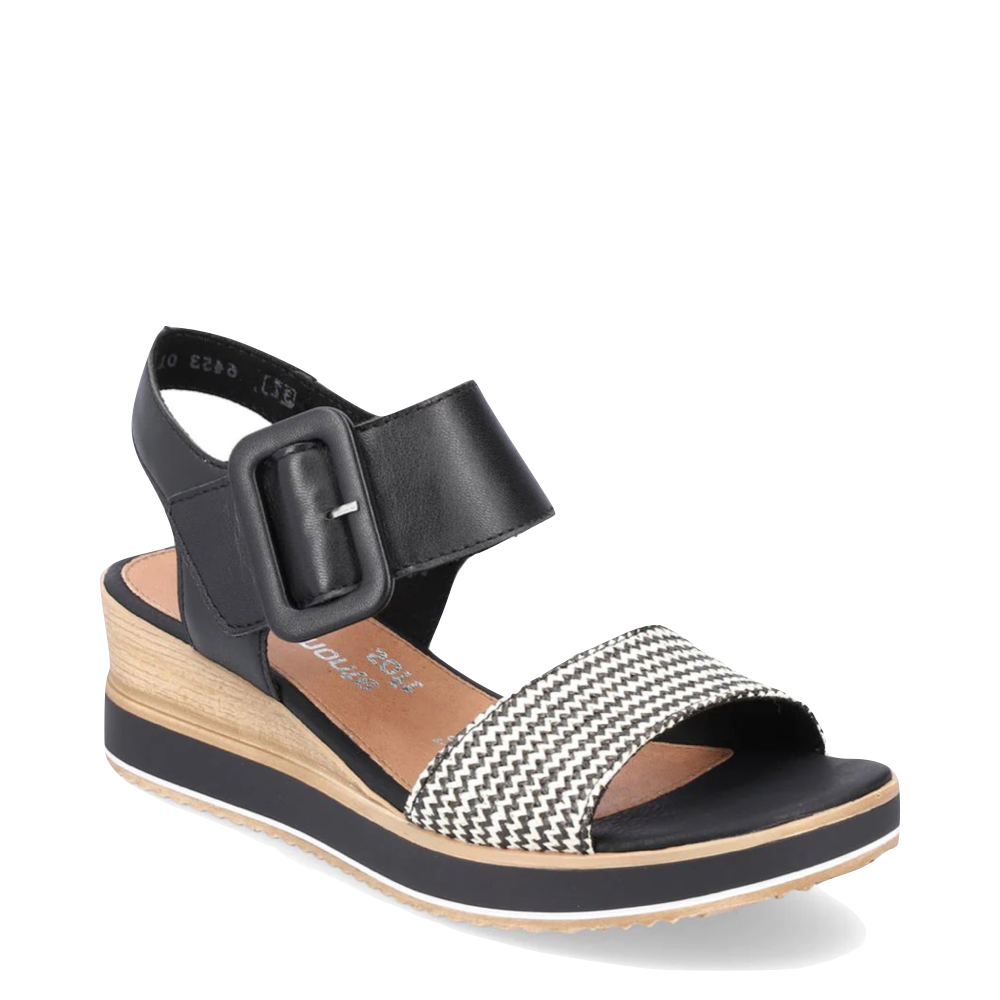 Toe view of Remonte Jerilyn 53 Wedge Sandal for women.