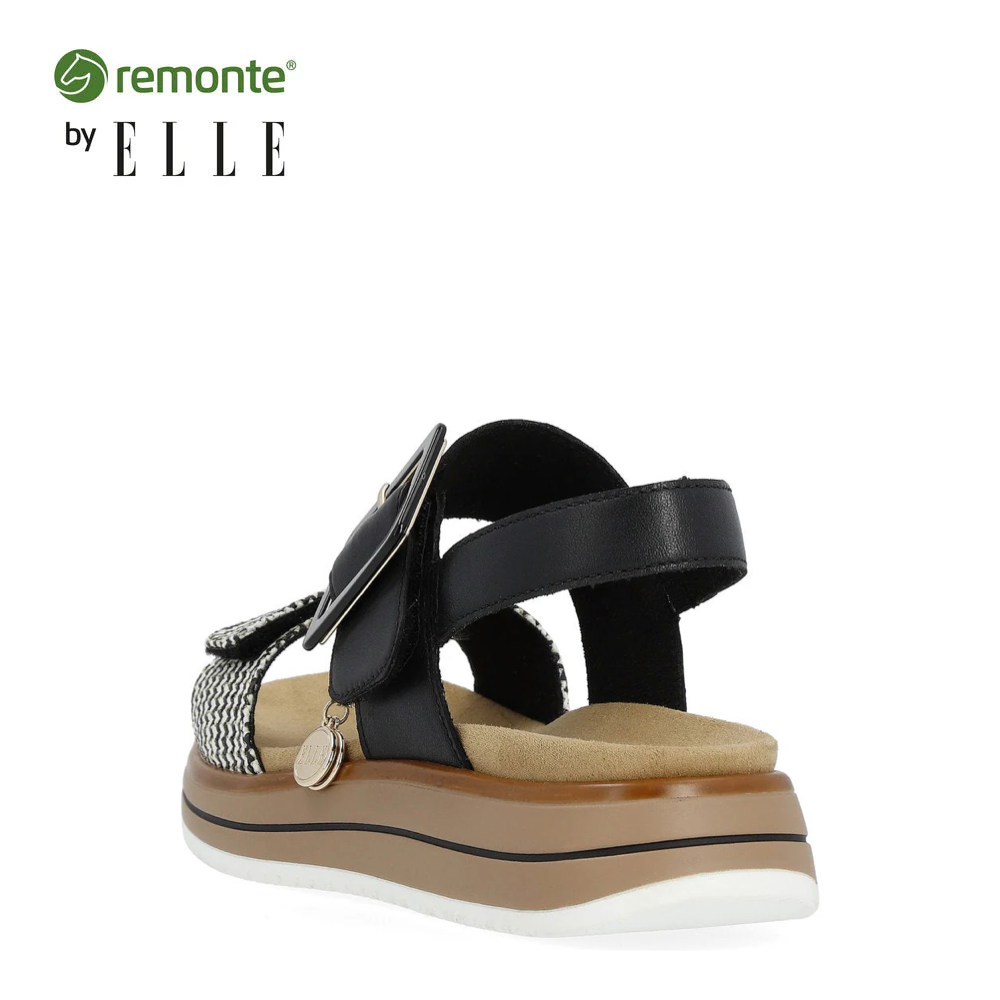 Heel view of Remonte Jocelyn 53 Sandal for women.