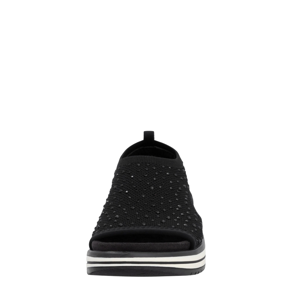 Front view of Remonte Jocelyn 55 Slip On Stretch Sandal for women.