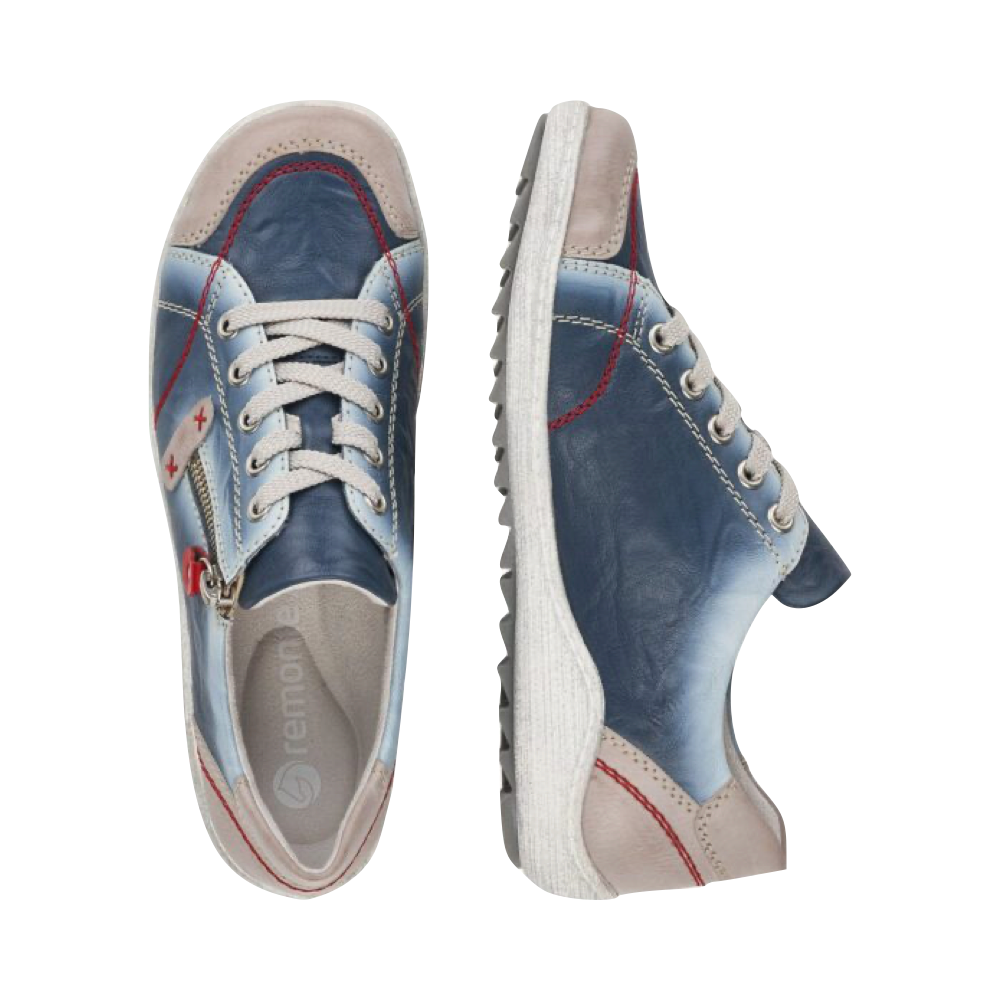 Top-down and side view of Remonte Liv 27 Sneaker for women.