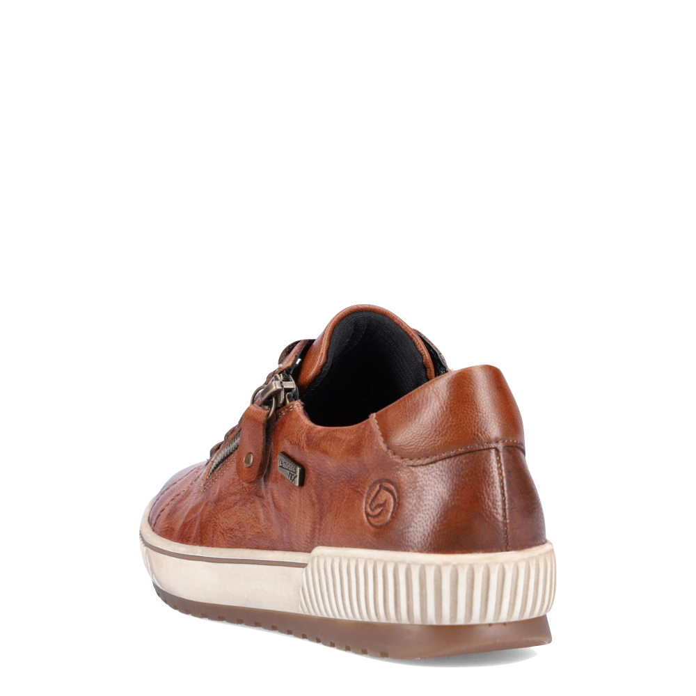 Heel view of Remonte Maditta 00 Waterproof Sneaker for women.