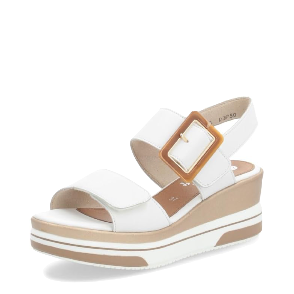 Toe view of Remonte Sabine 50 Wedge Sandal for women.