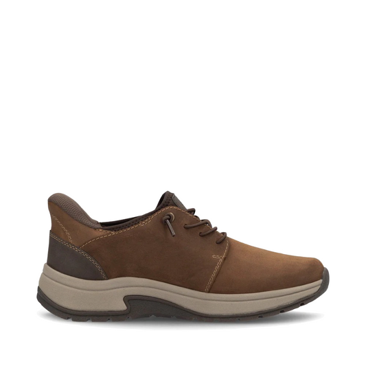 Side (right) view of Rieker Bruce 50 Elastic Lace Shoe for men.