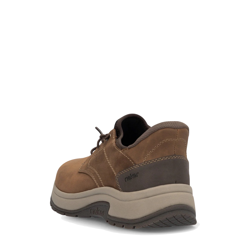 Heel view of Rieker Bruce 50 Elastic Lace Shoe for men.