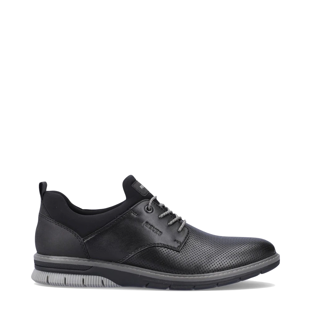 Rieker Men's Dustin 54 Bungee Dress Shoe (Black)