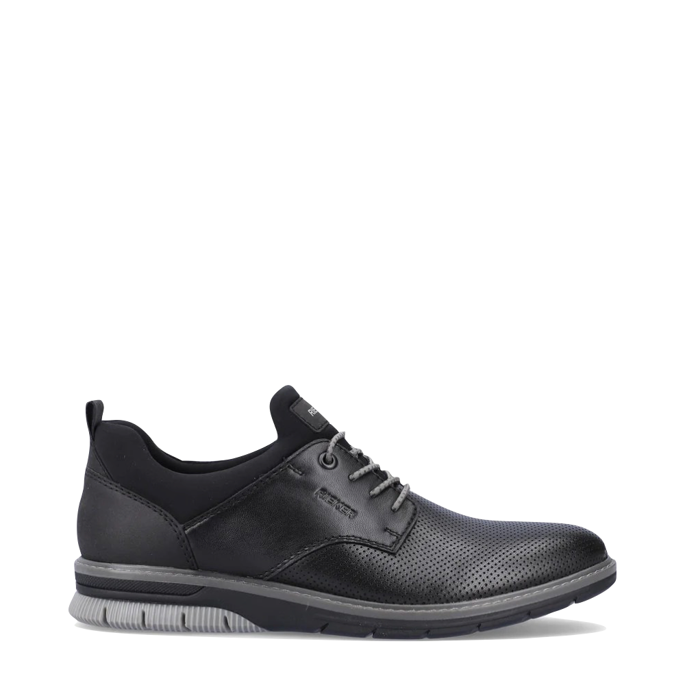 Side (right) view of Rieker Dustin 54 Bungee Dress Shoe for men.