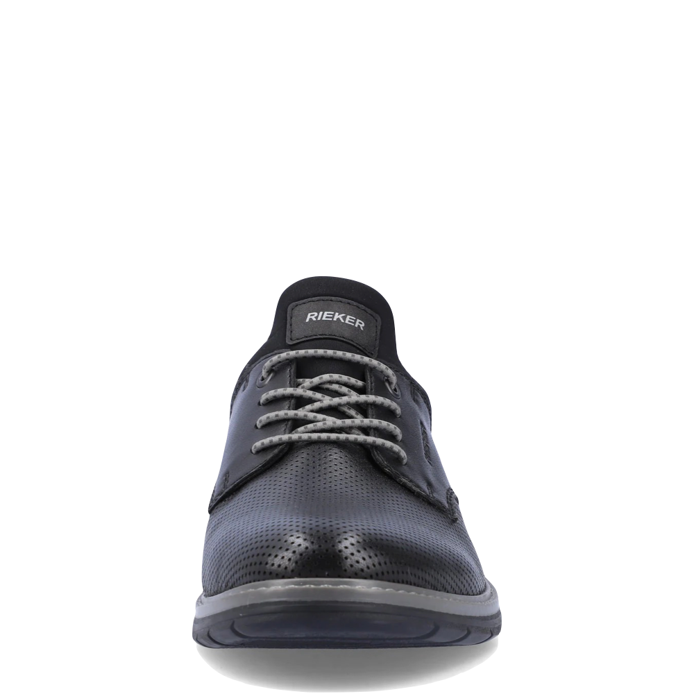 Front view of Rieker Dustin 54 Bungee Dress Shoe for men.