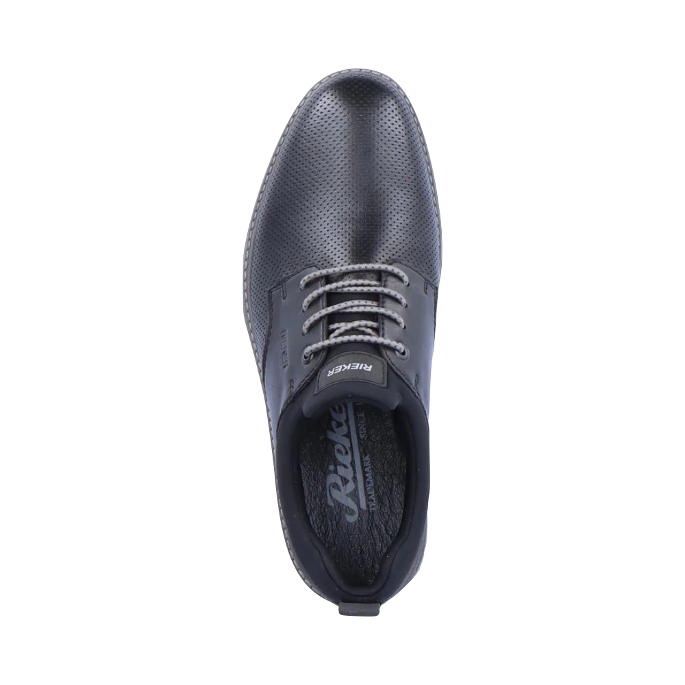 Top-down view of Rieker Dustin 54 Bungee Dress Shoe for men.