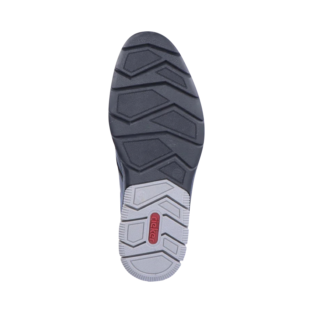 Bottom view of Rieker Dustin 54 Bungee Dress Shoe for men.