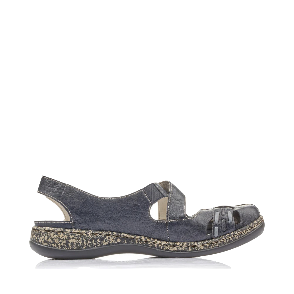 Side (left) view of Rieker Daisy 77 Cross Strap Mary Jane for women.