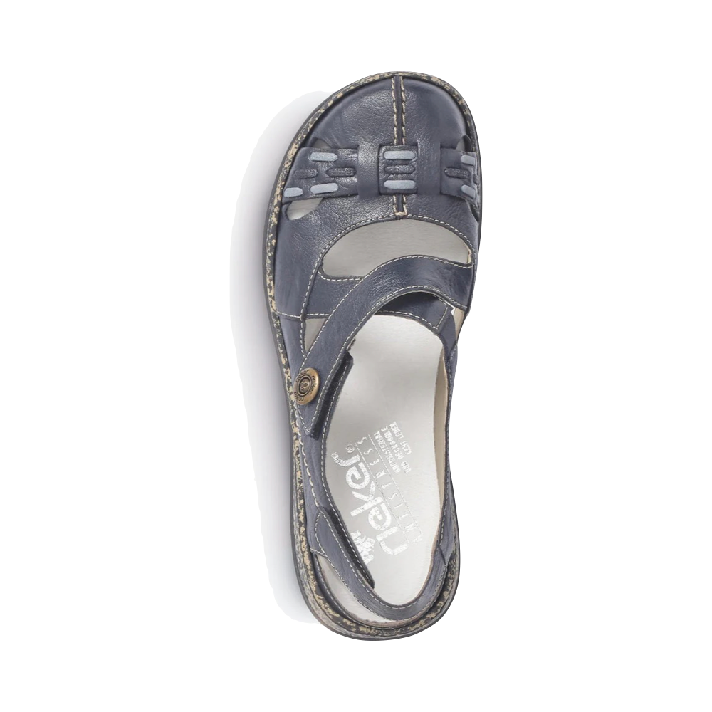 Top-down view of Rieker Daisy 77 Cross Strap Mary Jane for women.