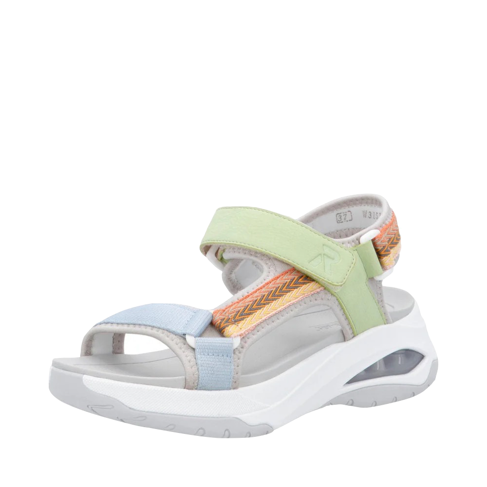 Rieker Women's Dilara 51 Sandal in Pearl Multi