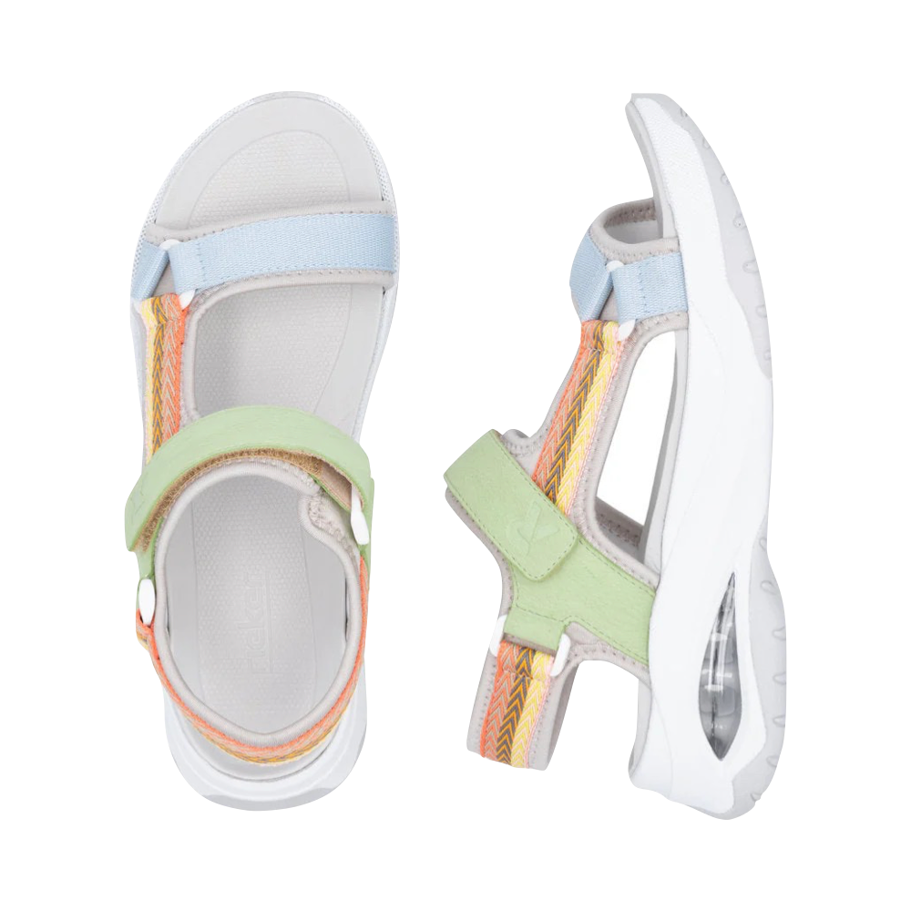 Rieker Women's Dilara 51 Sandal in Pearl Multi