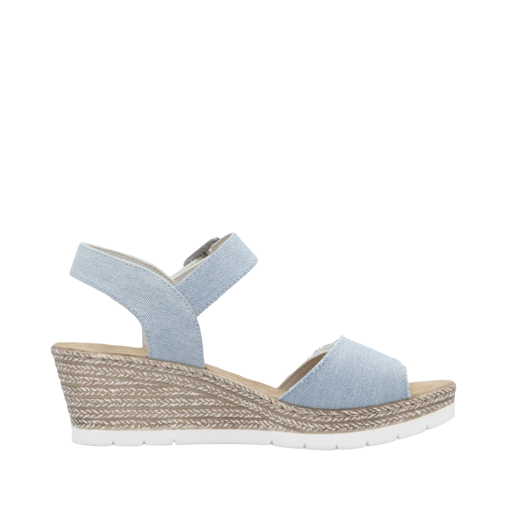 Side (right) view of Rieker Fanni 60 Wedge Sandal for women.