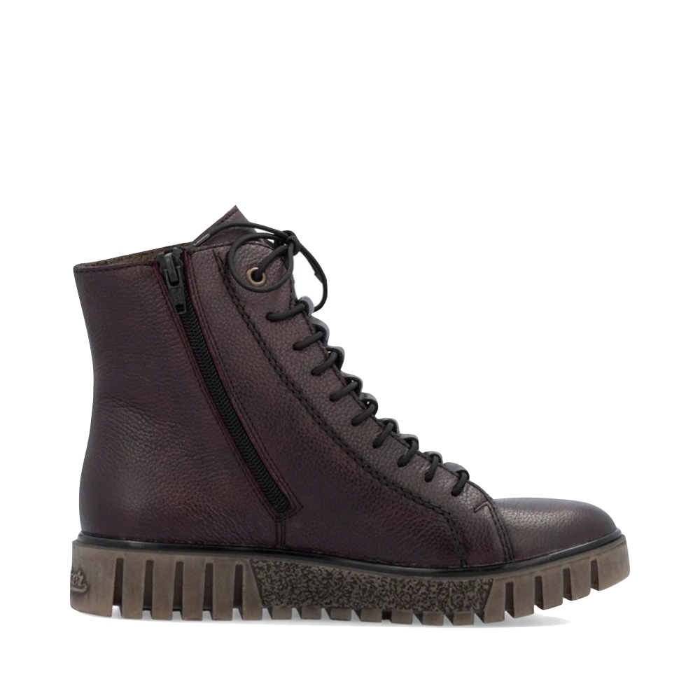 Side (right) view of Rieker Fenja 2 Lace Boot for women.