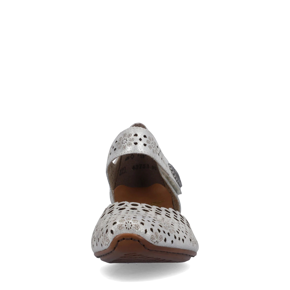 Front view of Rieker Mirjam 53 Heeled Mary Jane for women.