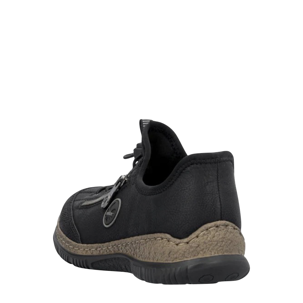 Heel view of Rieker Nikita 67 Slip On Sneaker for women.