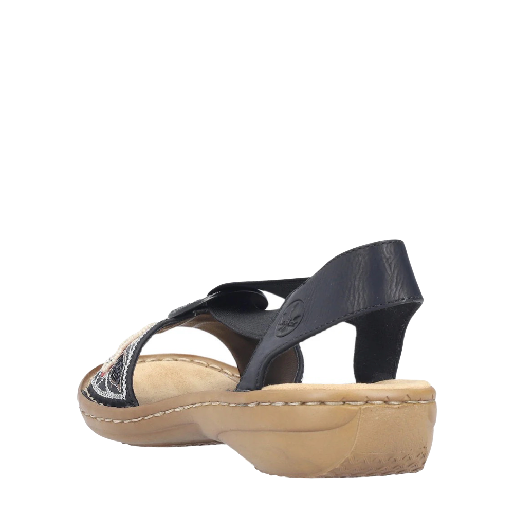 Heel view of Rieker Regina B4 Sandal for women.