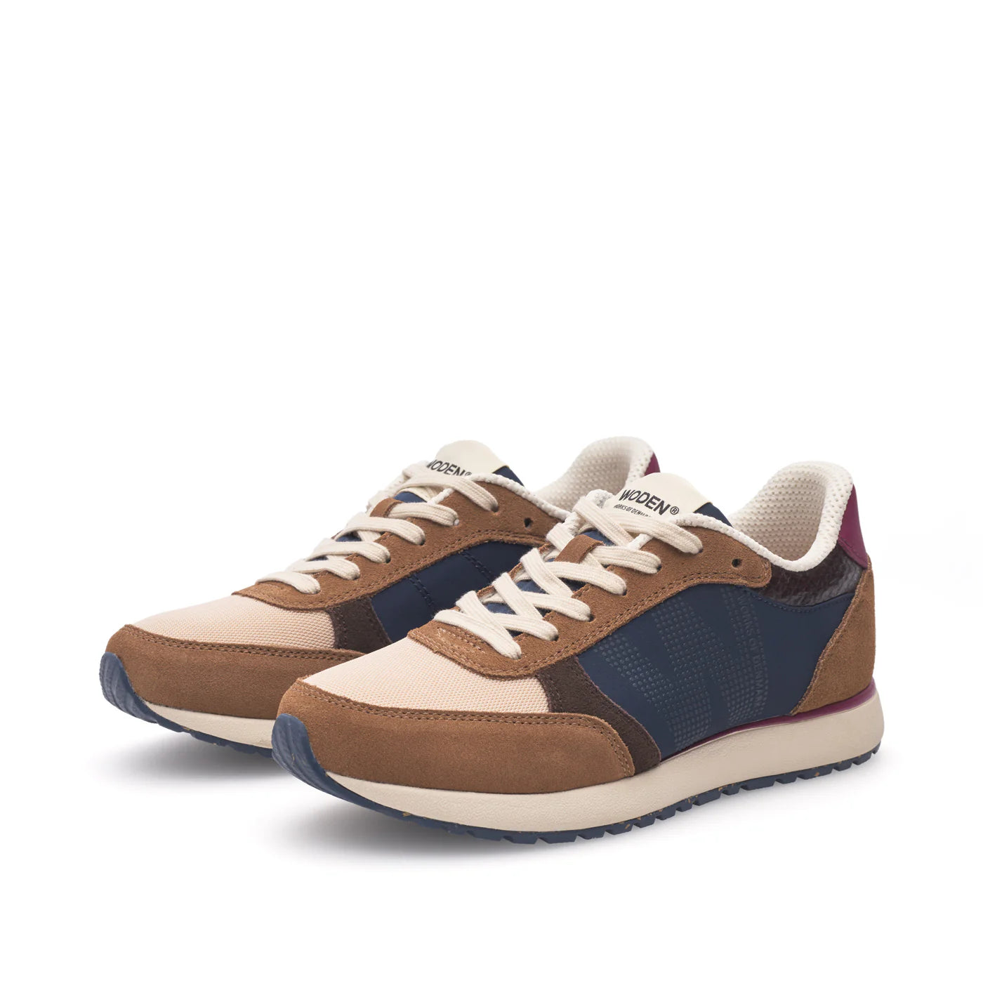 Woden Women's Ronja Sneaker in Caramel Multi