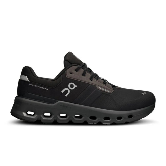 On Men's Cloudrunner 2 Waterproof Sneaker in Magnet/Black