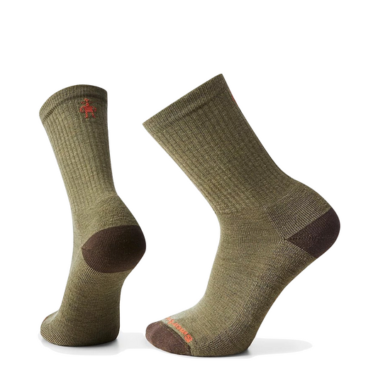 Side (left) view of Smartwool Everyday Solid Rib Crew socks for men.