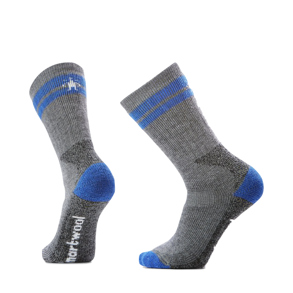 Side (left) view of Smartwool Mountaineer Tall Crew Socks for men.