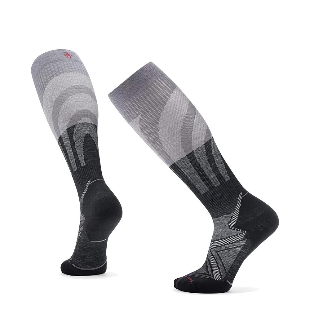 Smartwool Men s Run Targeted Cushion Compression Over The Calf Socks in Black